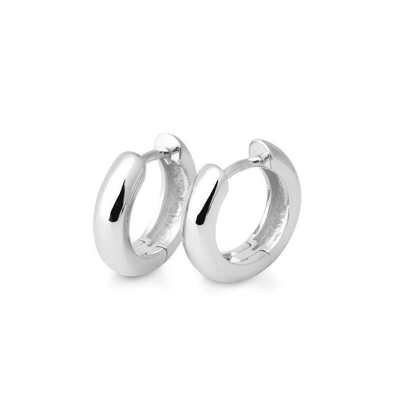 Sterling Silver 3.5mm Huggie Hoop Earrings