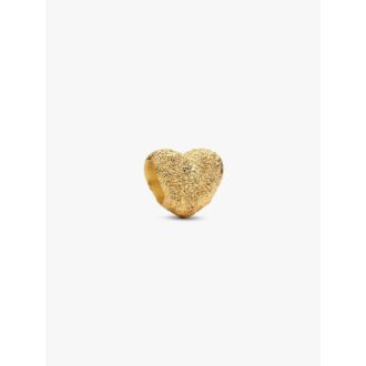 Pandora YGP Textured Heart Mini Charm