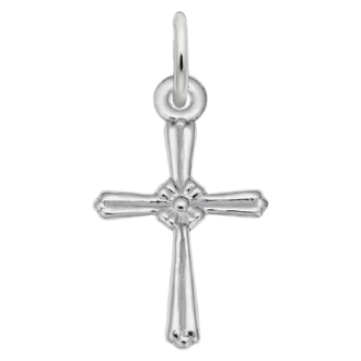 Classic Cross Charm in Sterling Silver by Rembrandt Charms