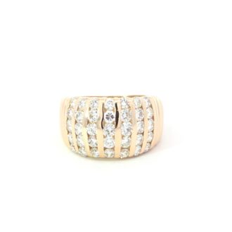 Pre-Owned 14K Yellow Gold 1.75ctw Diamond Channel Band