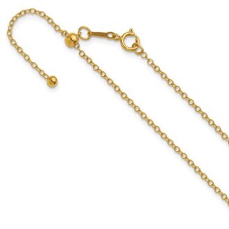 Yellow Gold-Plated 22" Adjustable Cable Chain