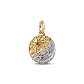 Sun and Moon Medallion Charm