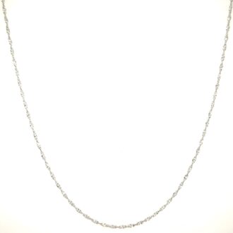 24-Inch Sterling Silver Singapore Chain with Spring Clasp