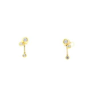 Hearts on Fire Dream Drop Earrings .44ctw 18k Yellow Gold