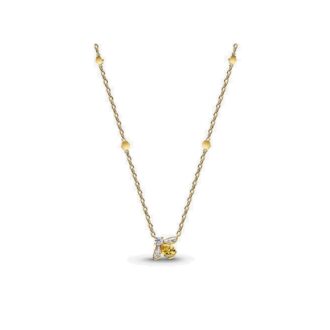 Pandora 14K Yellow Gold Plated Bee Pendant Yellow & Clear CZ