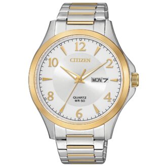 Citizen Mens Sts TT Silver Dial Day/date Brac Watch