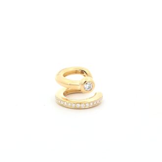 Hearts on Fire Dream Diamond Ear Cuff .20ctw 18k Yellow Gold