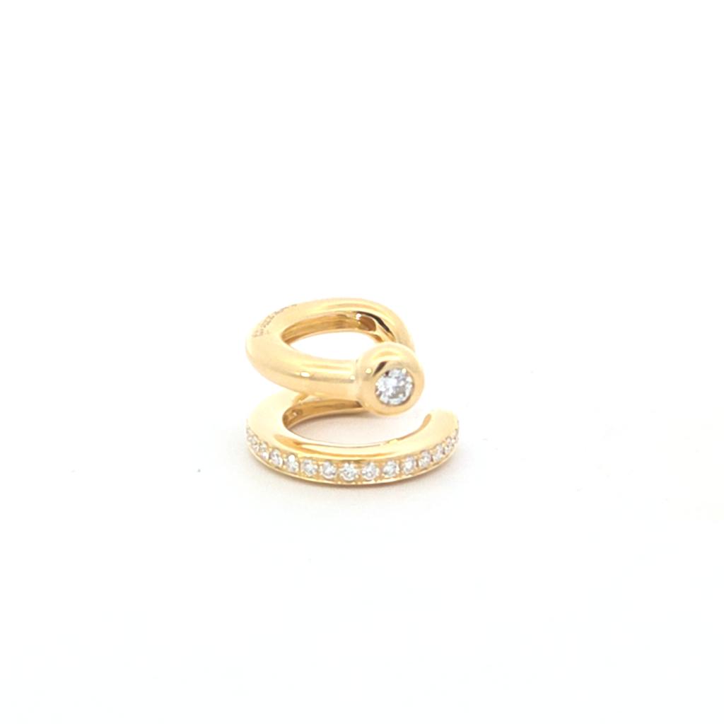 Hearts on Fire Dream Diamond Ear Cuff .20ctw 18k Yellow Gold