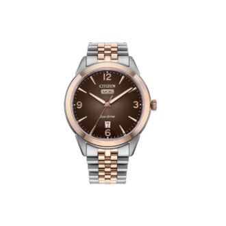 Citizen Rolan Men's Two-Tone Brown Dial Dress Watch