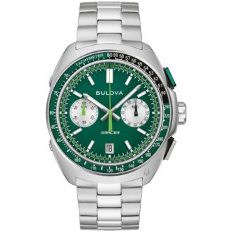Bulova Men's Racer Chronograph Green Dial Sport Watch