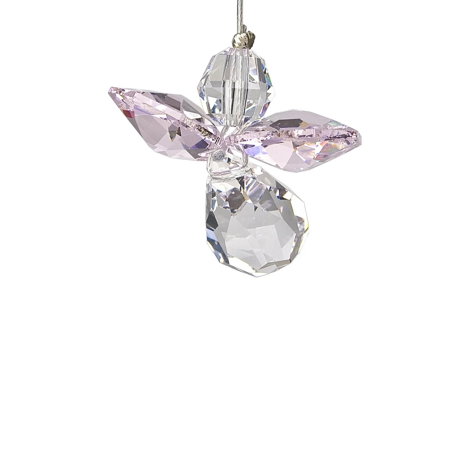 This exquisite figure represents the birth month of October. Crafted from premium crystal with meticulous detailing, the figurine embodies a protective archangel with a symbolic pink Tourmaline gem accent, representing balance and wisdom. It’s a charming ornament while also bearing spiritual significance, thus making a perfect gift to convey well wishes for a loved one born in October.