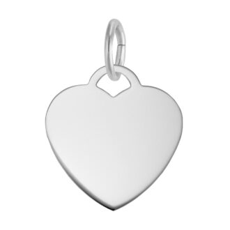 Rembrandt Small Heart Charm in Sterling Silver
