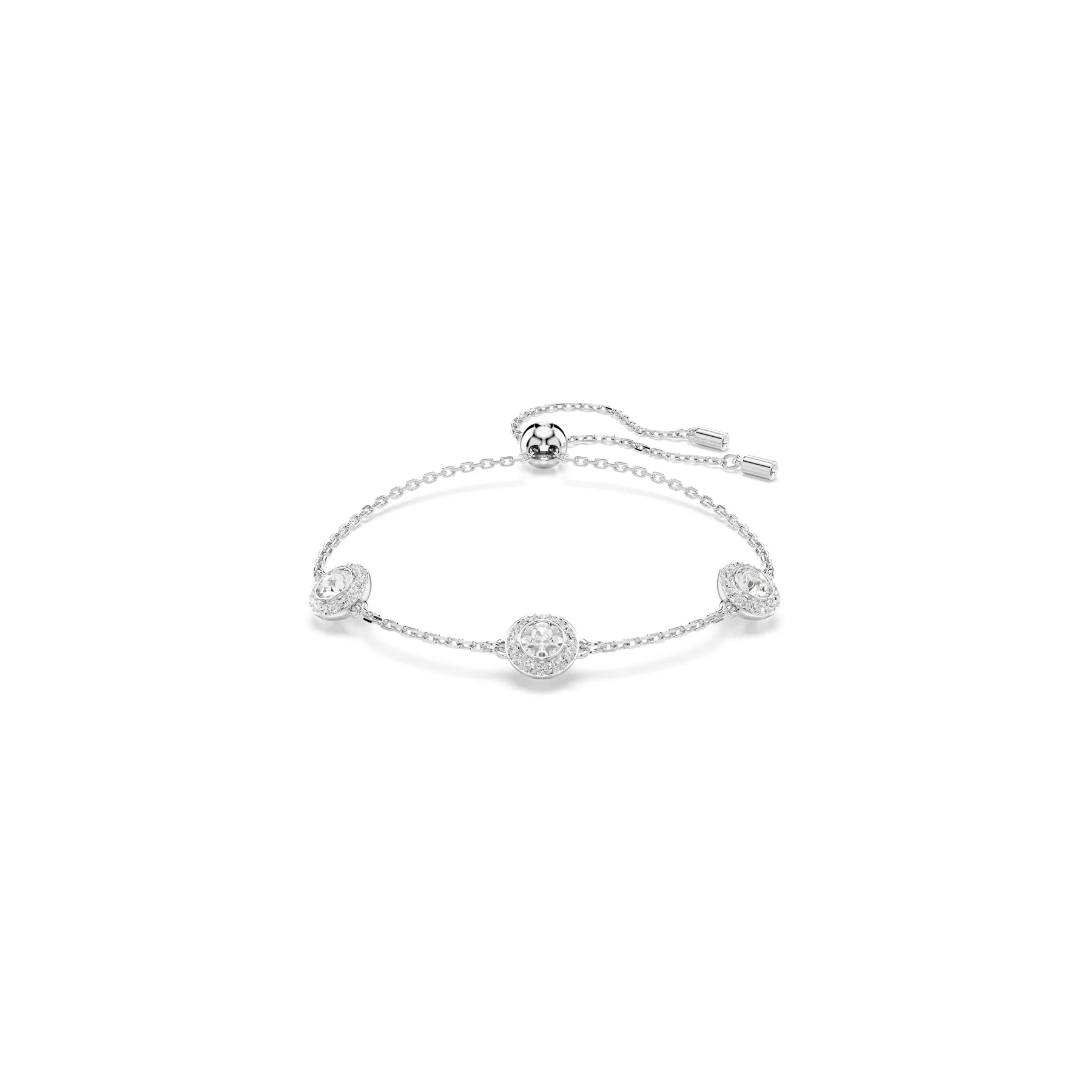 Swarovski Una Double-Sided Bolo Bracelet with Clear Crystals
