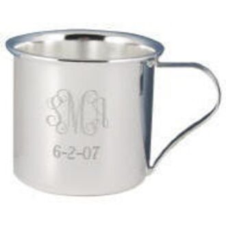 Silver-Plated 4oz Baby Cup - Engraving Included