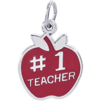 Rembrandt Teacher Charm in Sterling Silver