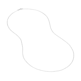 Sterling Silver Cable Chain 20" with 1.35mm Thickness