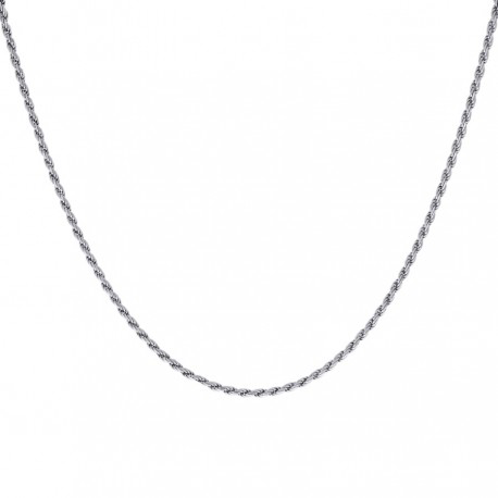 Rope Chain 2mm in Silver 18" Length with Lobster Clasp