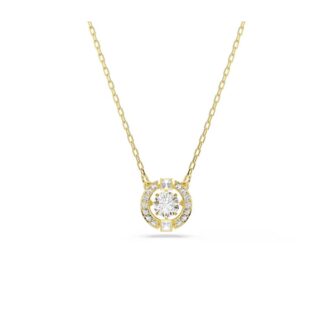 Swarovski Una Necklace - Dancing Crystal, Gold-tone plated