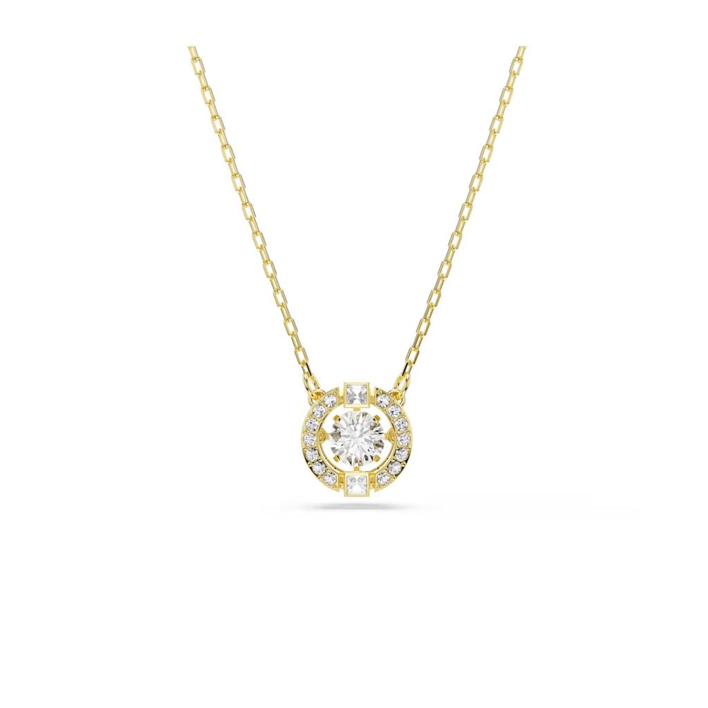 Swarovski Una Necklace - Dancing Crystal, Gold-tone plated