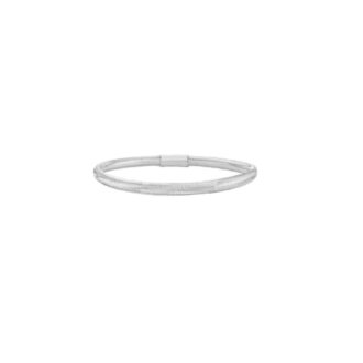 14k White Gold 3.4mm Mesh Stretch Bangle Bracelet