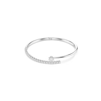 Swarovski Matrix Bangle Bracelet with Clear Crystals