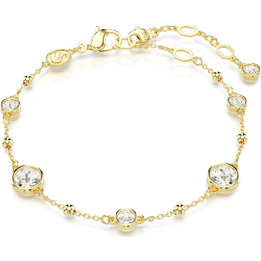 Swarovski Imber Yellow Bezel-Set CZ Station Bracelet 7.5"