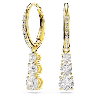 Swarovski Stilla drop earrings - Yellow Gradient, Crystal Design