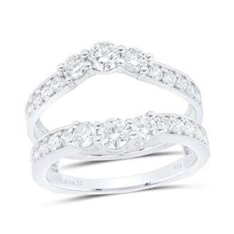 1.50ctw Round Diamond Enhancer Jacket Ring in 14k White Gold