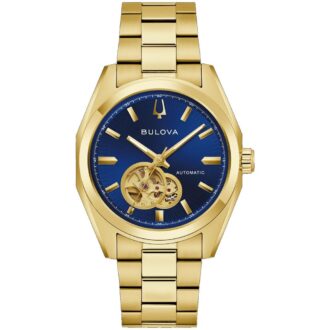 Bulova Men's Surveyor Two-Tone Blue Dial Dress Watch