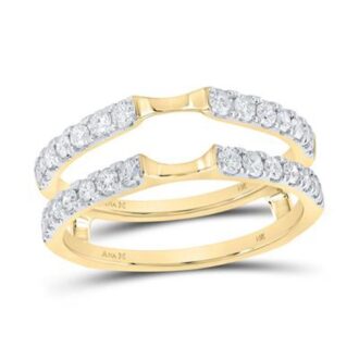 5/8 CTW Round Diamond Enhancer Ring in 14K Yellow Gold