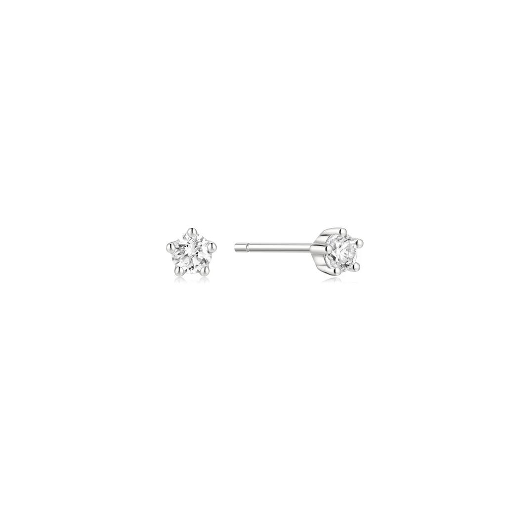 Ania Haie Mini 5-Prong Sparkle Studs in Sterling Silver