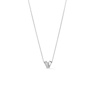 Hearts on Fire Rondel Pendant .13ctw in 18k White Gold