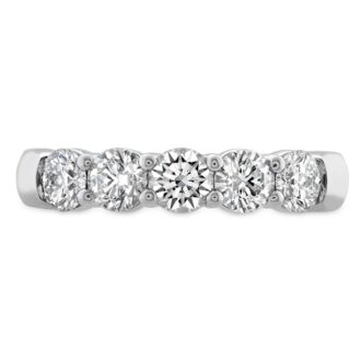 Hearts on Fire Signature 5 Stone Band 18k Yellow Gold