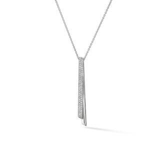 Hearts on Fire Flip Drop Necklace, .46ctw, 18k White Gold