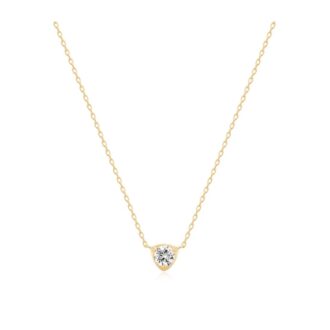 Sienna Lab-Grown Diamond Solitaire Pendant 14k Yellow Gold