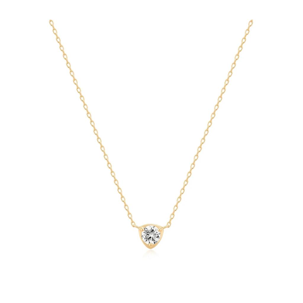 Sienna Lab-Grown Diamond Solitaire Pendant 14k Yellow Gold