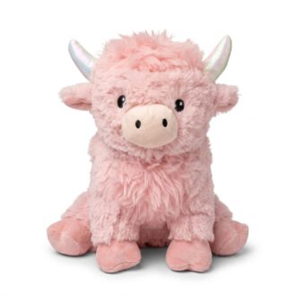 Warmies Pink Highland Cow Microwavable Plush