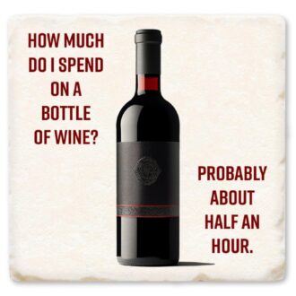 Tipsy Coasters - How Much Did I Spend on a Bottle of Wine?