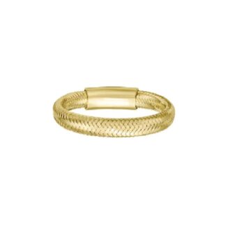 14k Yellow Gold Stretch Mesh Ring