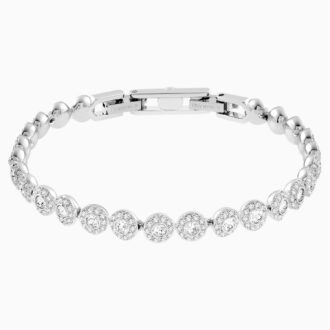 Swarovski "Angelic" Link Bracelet with White Crystals in White