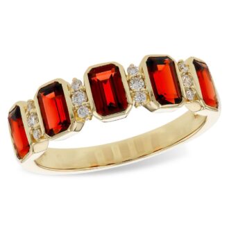 14k Yellow Gold .12ctw Diamond Anniversary Band