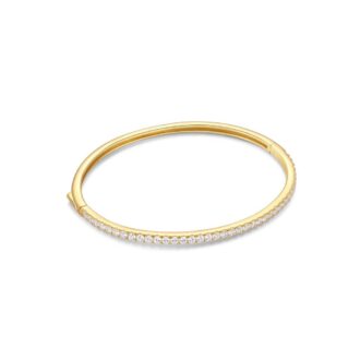 Ania Haie Gold Pave CZ Tennis Bangle Bracelet