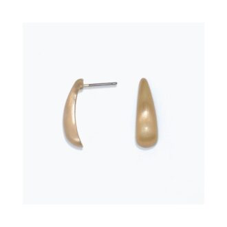 Yellow Satin Teardrop Dangle Earrings