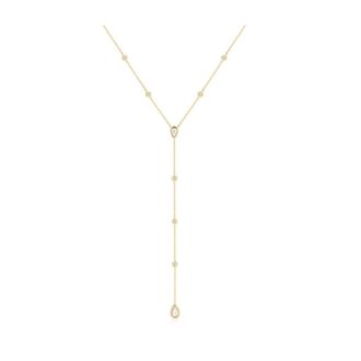 Ania Haie Yellow Gold Round & Teardrop CZ Station Y-Necklace
