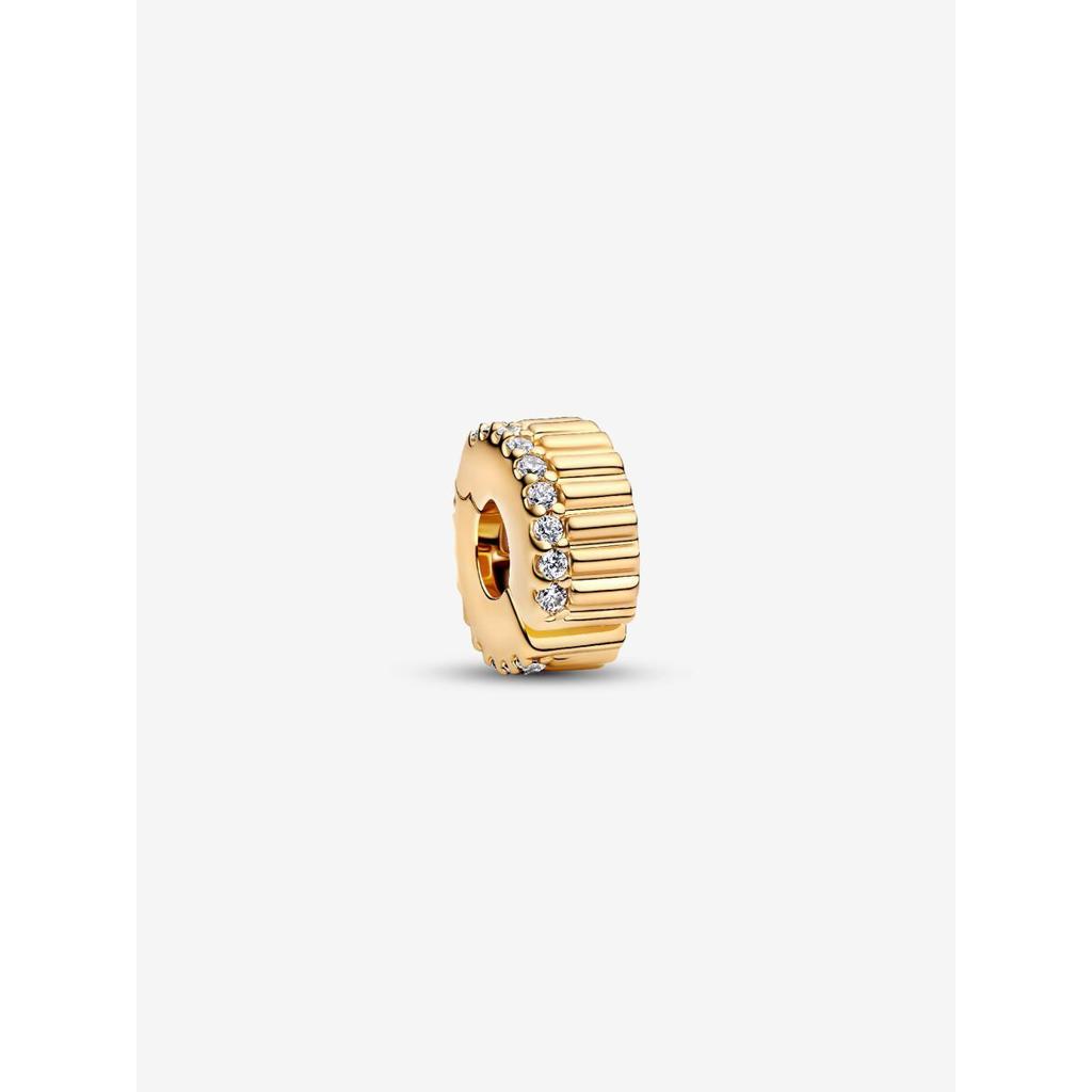 Pandora Ribbed Clip Charm