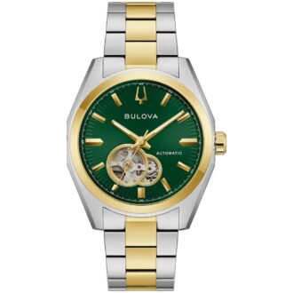 Bulova Men's Surveyor Two-Tone Green Dial Watch