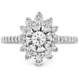 Hearts on Fire Behati Oval Engagement Ring 18k White Gold