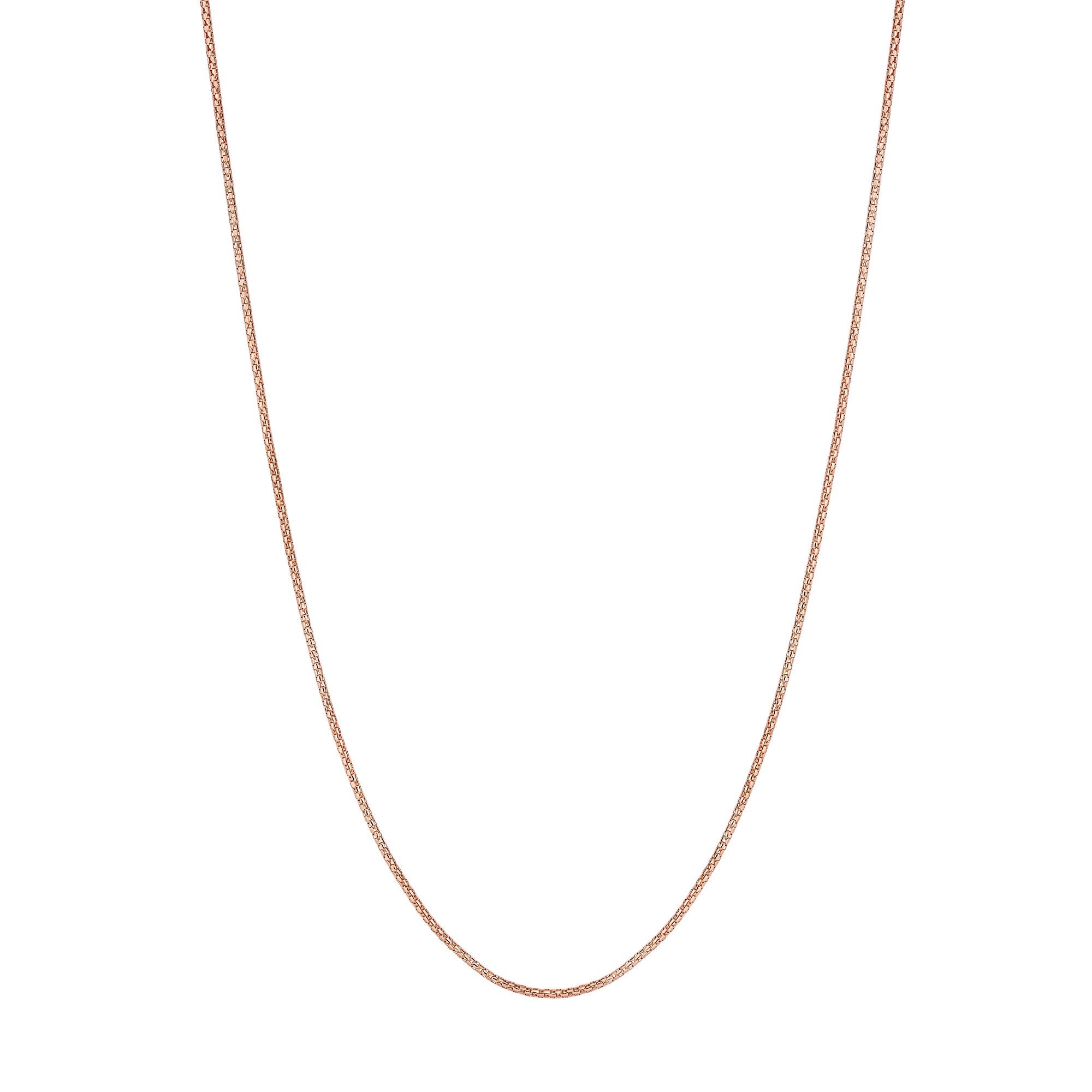 Popcorn Chain 22" Adjustable Length in 14k Yellow Gold