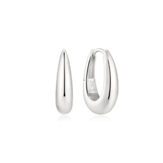 Ania Haie Silver Classic Dome Hoop Earrings