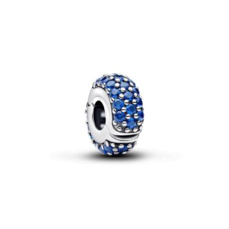 Pandora Sterling Silver Royal Blue Crystal Clip Charm